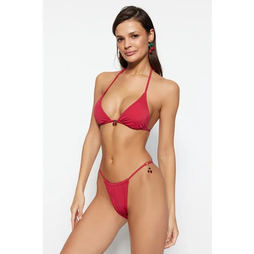 Trendyol Bikini Bottom - Burgundy - Plain