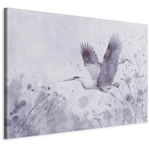  XXL slika - Majestic flight - a crane in flight in monochrome 160x107 Cijene