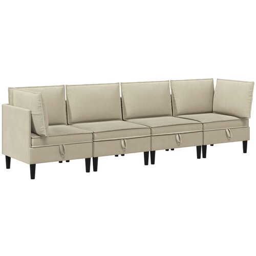  Komplet pohištva za dnevno sobo 4 pcs Peščena Blago, (5000283148) Cene