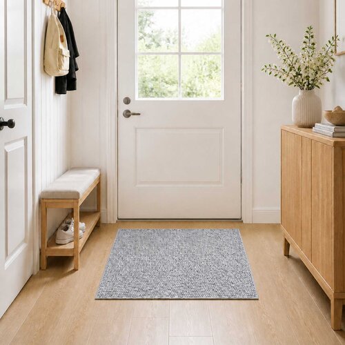  Tepih Siva 100 x 100 cm 100% poliester 3 mm Mogu se prati Cene