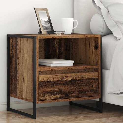  Noćni ormarić s ladicama 2 pcs Staro drvo 50 x 39,5 x 50 cm Cijene