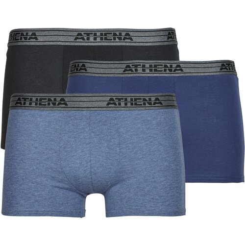 Athena Boksarice BASIC COTON Pack de 4 Modra Cene