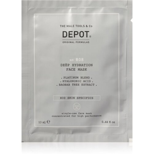 Depot No. 808 Deep Hydration Face Mask globinsko vlažilna maska za moške 12x13 ml Cene