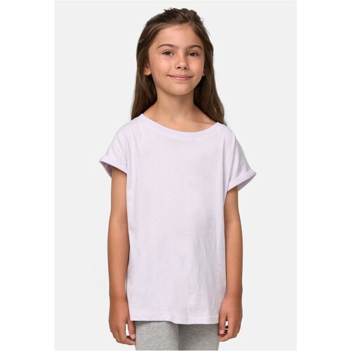 Urban Classics Kids girls' organic soft lilac t-shirt with extended shoulder Cene