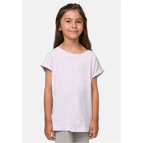 Urban Classics Kids Girls' organic soft lilac t-shirt with extended shoulder