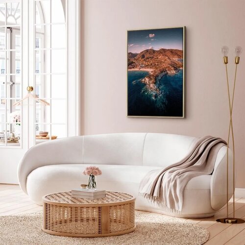  Slika - Cliff in Kalamitsi (1 Part) Vertical 40x60 U prirodnom drvenom okviru Slike