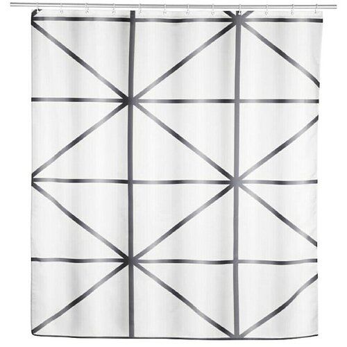  Zavjesa za tuš Shege (Š x V: 180 x 200 cm, Bijela/Siva) Cijene