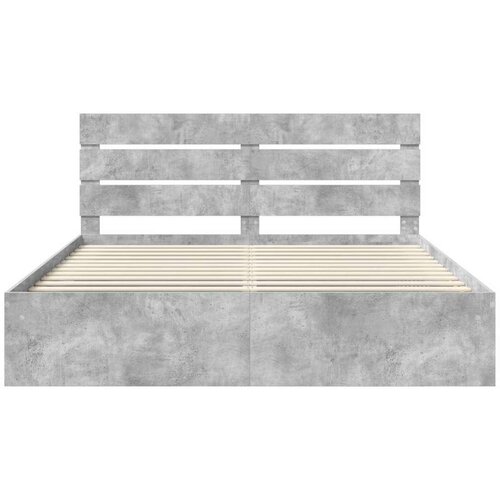  Okvir za krevet Beton 180 x 200 cm Čvrsto borovo drvo Slike