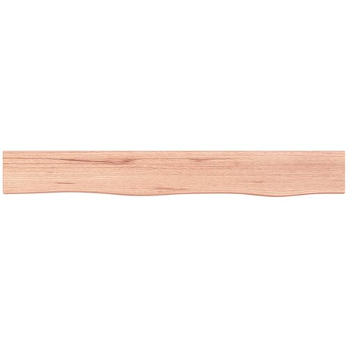  Zidna polica svjetlosmeđa 80 x 10 x 2 cm od obrađene hrastovine Slike