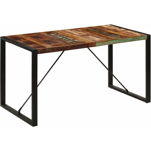  blagovaonski stol od masivnog obnovljenog drva 140 x 70 x 75 cm