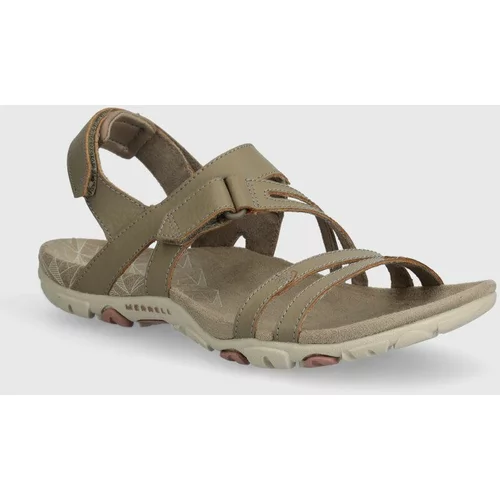 Merrell Usnjeni sandali SANDSPUR ROSE CONVERT ženski, bež barva, J003424