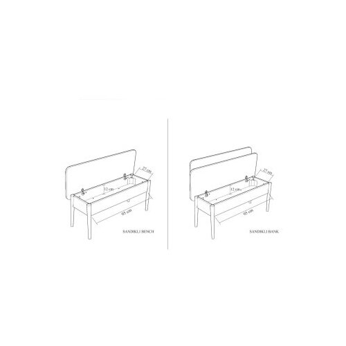 Woody Fashion vina bench walnut, stone walnutstone bench Slike