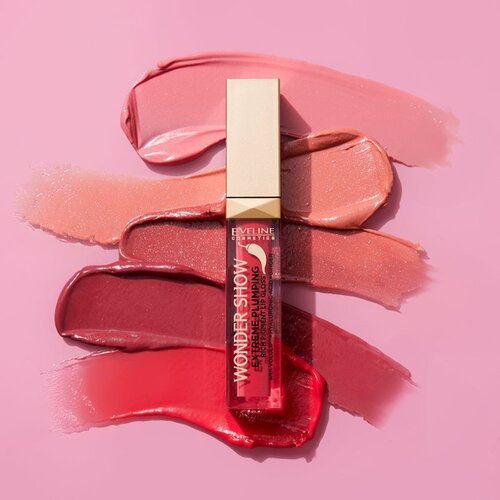 Eveline Cosmetics Wonder Show Extreme Plumping sjajilo za usne s plumping efektom nijansa 01 Candy 6.8 ml Slike