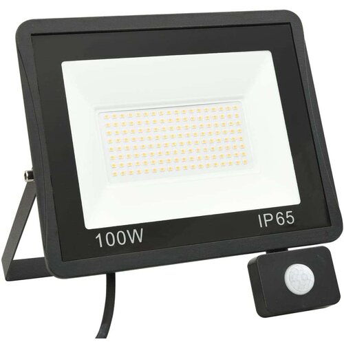 VidaXL LED reflektor s senzorjem 100 W toplo bel Slike