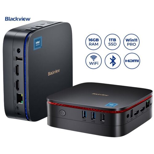 Blackview namizni mini računalnik MP60/Windows 11 PRO/Intel N95/16GB RAM/1TB SSD/Dual WiFi Slike