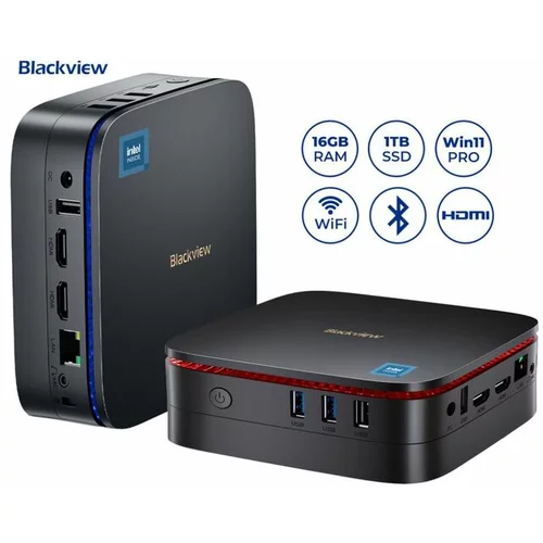 Blackview namizni mini računalnik MP60/Windows 11 PRO/Intel N95/16GB RAM/1TB SSD/Dual WiFi