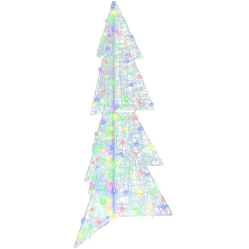 vidaXL Božično drevo med 160 LED večbarvno 150 cm Akril Cene
