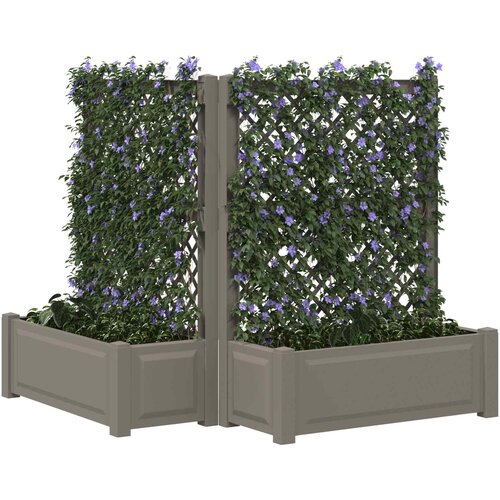  Velika s osvrtom 2 pcs Siva 143 x 143 x 133,5 cm PP Slike