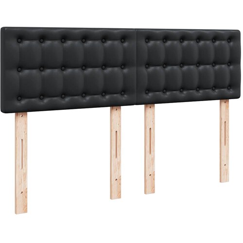  Otomanski okvir kreveta s madracem crni 140x200cm umjetna koža Slike