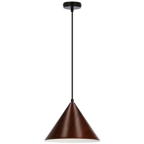 Candellux Lighting temno rjava viseča svetilka s kovinskim senčnikom &amp;oslash; 25 cm dunca Slike