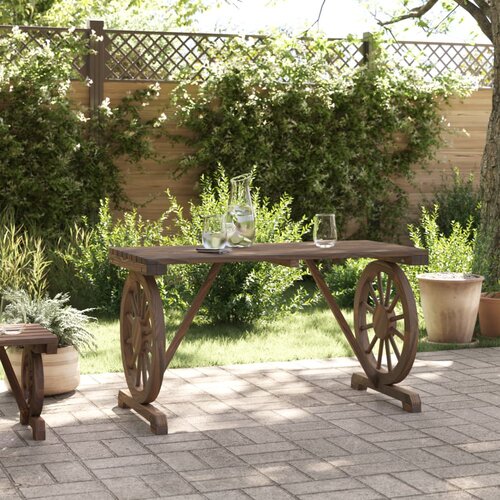  Vrtni stol 115 x 55 x 65 cm od masivne jelovine Slike