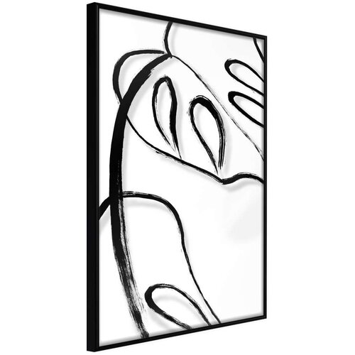  Poster - Painted Monstera Leaf 30x45 Slike