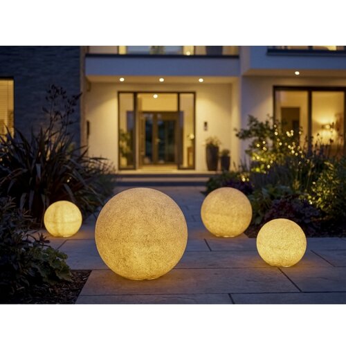 Kanlux 45935 - Spolja&amp;scaron;nja lampa STONO 1xE27/20W/230V prečnik 30 cm IP65 bež Slike