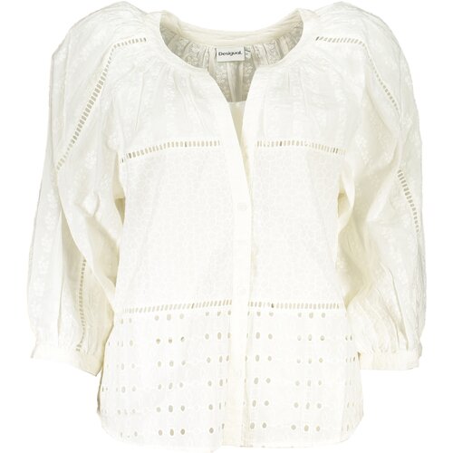 Desigual WOMEN&#39;S LONG SLEEVE SHIRT WHITE Cijene