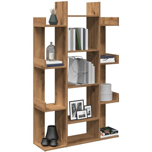 vidaXL Knjižna omara Artisan Oak 86x25,5x140 cm Inženirski les Cene