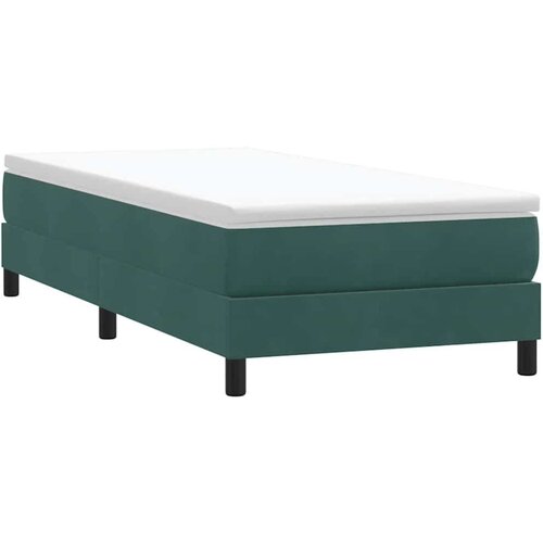  Box Spring krevet bez madracem tamnozeleni 80x220 cm bar&amp;scaron;un Slike