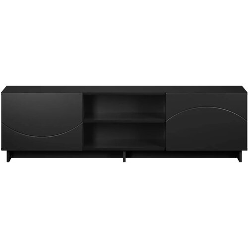  TV stalak 140 x 34.5 x 40 cm Crna Konstruirano drvo - Crna 140 x 34.5 x 40 cm Cijene