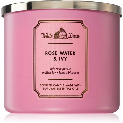 Bath & Body Works Rose Water & Ivy dišeča sveča 411 g