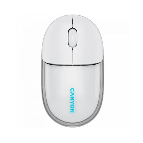 Canyon mouse onclick 24 bt/ wireless transparent/white CNS-CMSW24W Cene