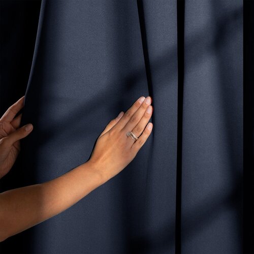 Restilo Temno modra zatemnitvena izolacijska zavesa 140x270 cm Pleat &amp;ndash; Slike
