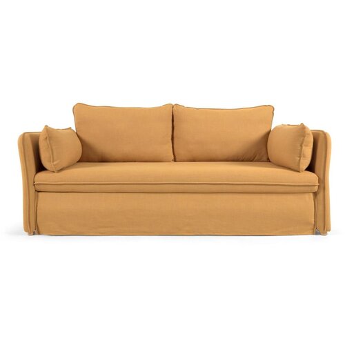 Kave Home Senf žuta sklopiva sofa 210 cm Tanit &ndash; Cijene