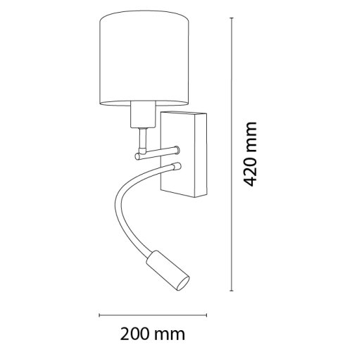 Brilagi LED fleksibilna lampa BOBO WOOD 1xE27/25W/230V + LED/3W hrast/crna/bela/sa životinjskim motivom Slike