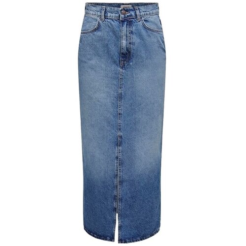 Only Krila Noos Cilla Long Skirt - Medium Blue Denim Modra Cene