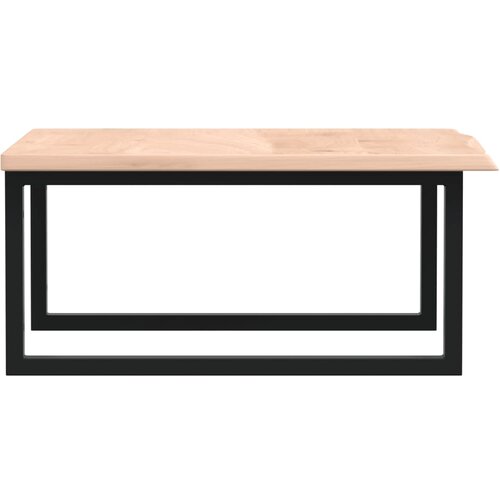  Zidna polica za umivaonik od čelika i masivne hrastovine Smeđa 60 x 60 x 2 cm Slike