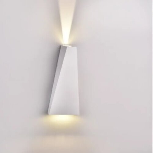 V-tac led zidna lampa 6W 4000K IP65 bela trapezoid Cene