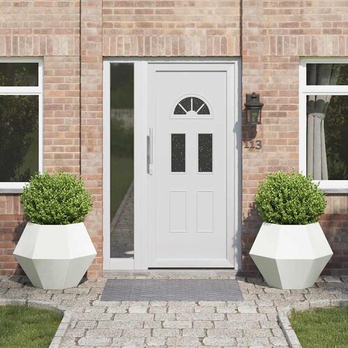 vidaXL Sadilica 2 pcs Bijelo 75 x 75 x 60 cm Čelik Cijene