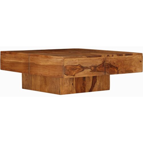 Maison Chic Klubska mizica - kavna mizica - Nizka mizica 80x80x30 cm trden akacijev les, (21753464) Slike