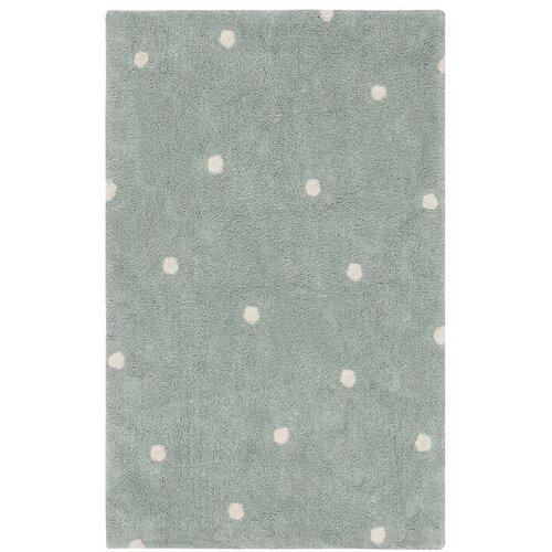 Lorena Canals Mentolno zelena pralna/ročno tkana bombažna otroška preproga 100x150 cm Mini Dot Blue Sage – Cene