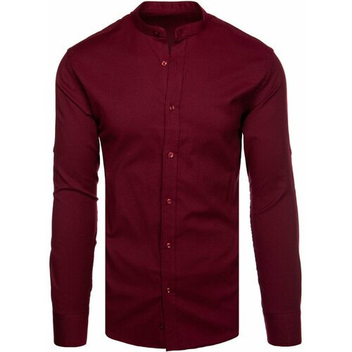 DStreet Men's Monochrome Burgundy Shirt Cene