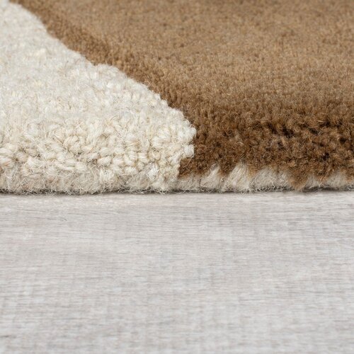 Flair Rugs Rjava/bež ročno tkana volnena preproga 200x290 cm Glow &amp;ndash; Slike