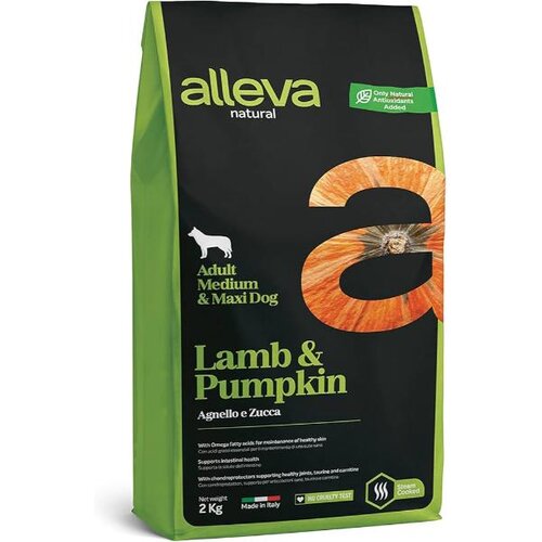 Alleva Natural Jagnjetina Bundeva Adult Medium Maxi 2kg Cene