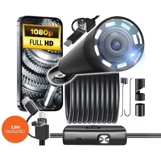 NOBRAND OTG endoskopska kamera - 1920×1080p (USB/MicroUSB/USB-C, 8 mm) Cene