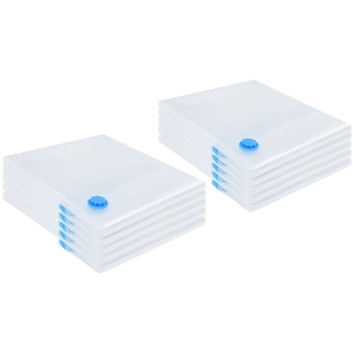 VidaXL Vreća za vakuum Prozirna, Plava Plastika 100 x 80 cm Slike