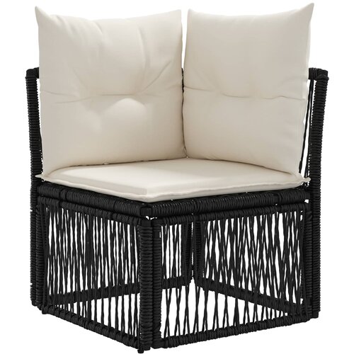  Kutna sofa Crna poliratan Cijene