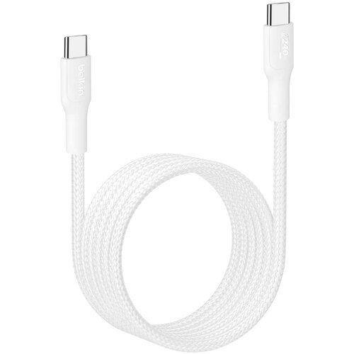 Belkin USB-C na USB-C kabel 240W 2m hitro polnjenje ojačan, Bela, (5000191832) Cene