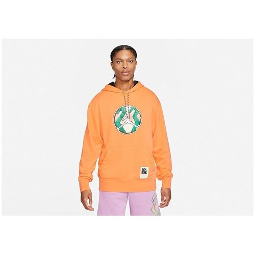 Nike Puloverji Air Jordan Sport Dna Washed Oranžna Slike